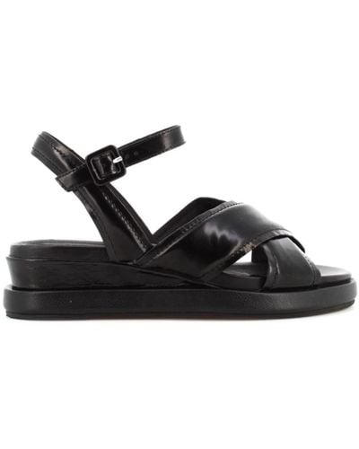 Elvio Zanon Shoes > sandals > flat sandals - Noir