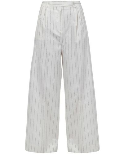 Semicouture Wide Trousers - Grey