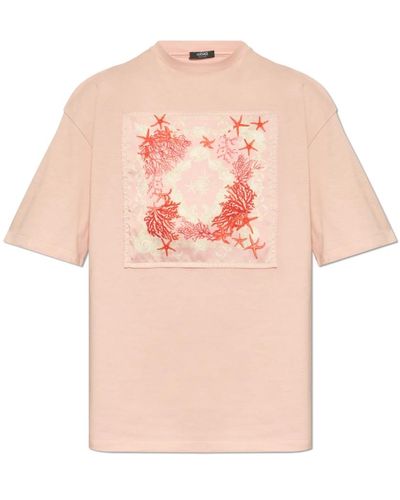 Versace T-shirt mit druck - Pink