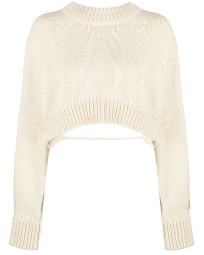 Heron Preston Round-Neck Knitwear - White