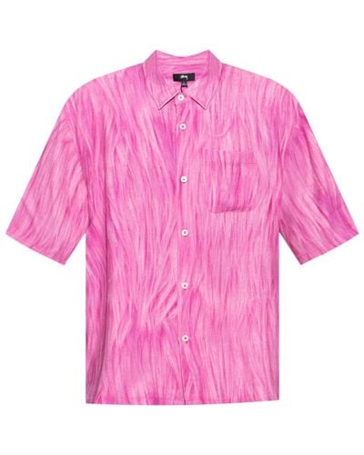 Stussy Kurzarmhemd - Pink