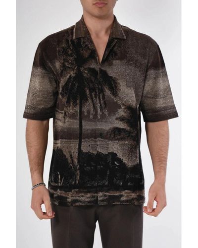 Roberto Collina Shirts > short sleeve shirts - Noir