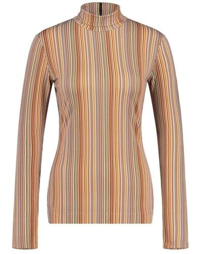 PS by Paul Smith Long Sleeve Tops - Brown