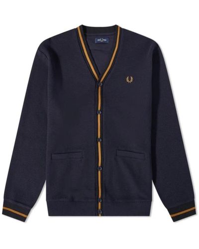 Fred Perry Cardigans - Blue