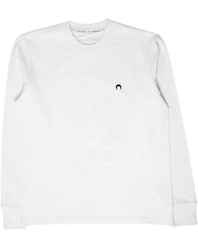 Marine Serre Sweatshirts - White