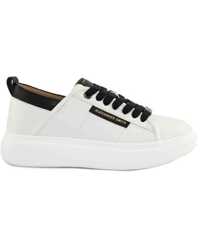 Alexander Smith Sneakers bianche e nere - Bianco