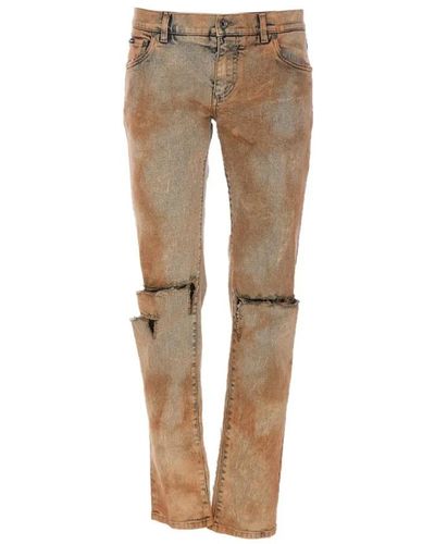 Dolce & Gabbana Straight Jeans - Natural