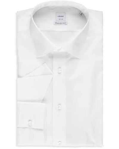 Carrel Camicia bianca in cotone con colletto - Bianco