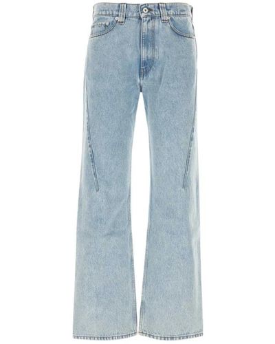 Y. Project Jeans > wide jeans - Bleu