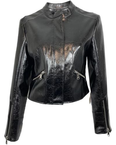 Patrizia Pepe Leather jackets - Nero