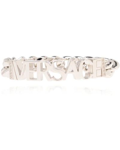 Versace Armband mit logo - Weiß