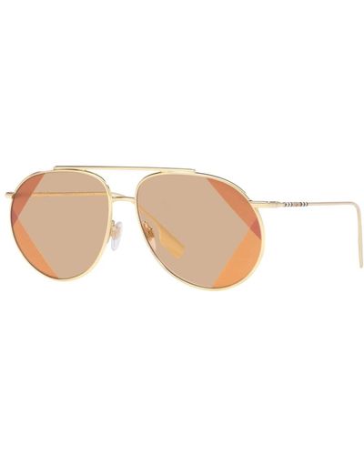 Burberry Alice be 3138 sonnenbrille, pale gold/ - Weiß