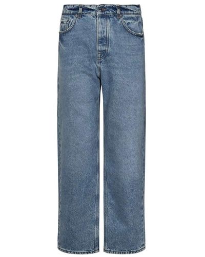 ARMARIUM Blaue jeans mit lockerer passform und niedriger taille