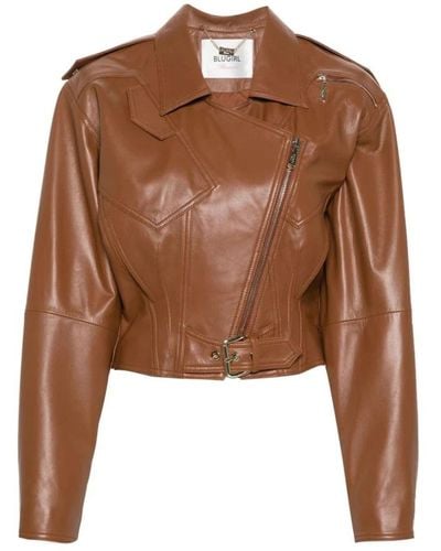 Blugirl Blumarine Leather Jackets - Brown
