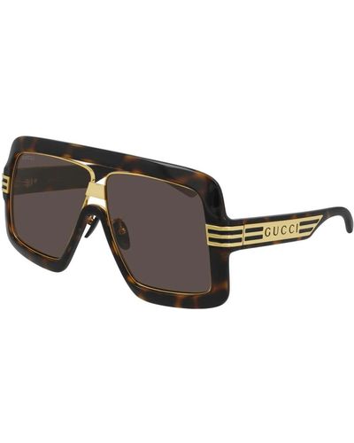 Gucci Havana gold/ sonnenbrille - Schwarz