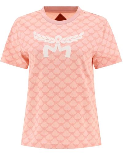 MCM Monogram t shirt - Rosa