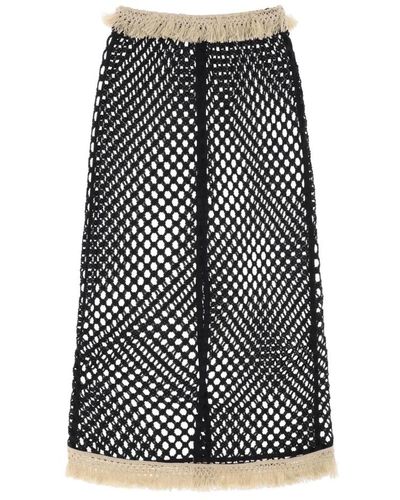 By Malene Birger Maxi skirt with pale - Nero
