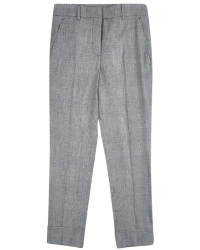 Incotex Trousers > cropped trousers - Gris