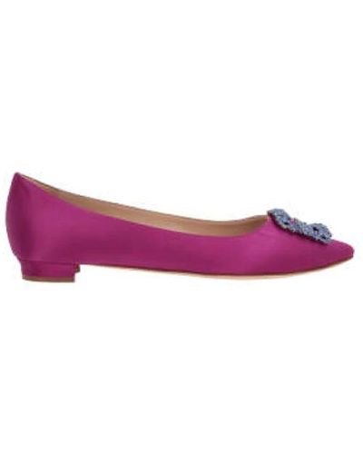 Manolo Blahnik Shoes > flats > ballerinas - Violet