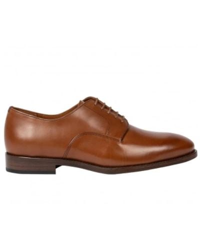 Paul Smith Scarpe derby classiche in pelle marrone