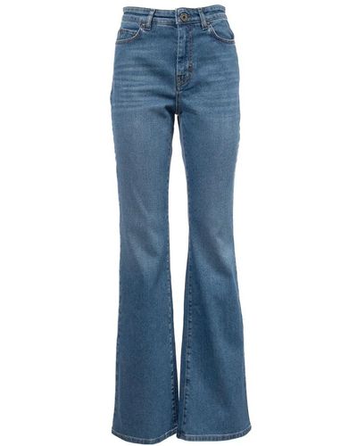 Weekend by Maxmara Jeans > flared jeans - Bleu