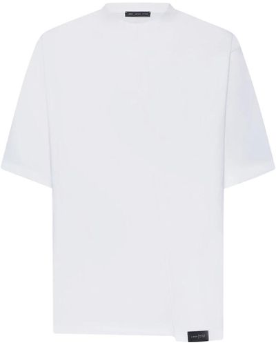 Low Brand Weiße baumwoll-t-shirt mit logo