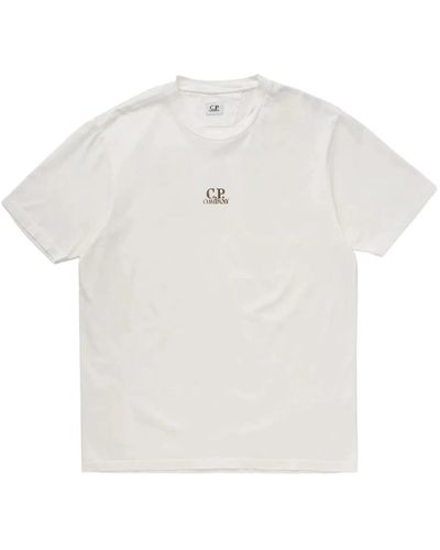 C.P. Company Kurzarm t-shirt komfort stil - Weiß