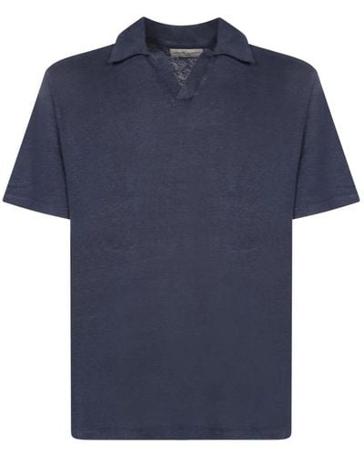 Officine Generale Polo Shirts - Blue