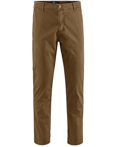 Bomboogie Pantaloni chino slim fit in cotone stretch - Verde