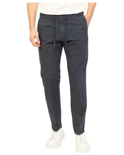 Yes-Zee Trousers > slim-fit trousers - Bleu