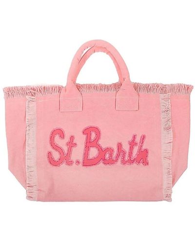 Mc2 Saint Barth Rosa fransige strandtasche vanity patch - Pink