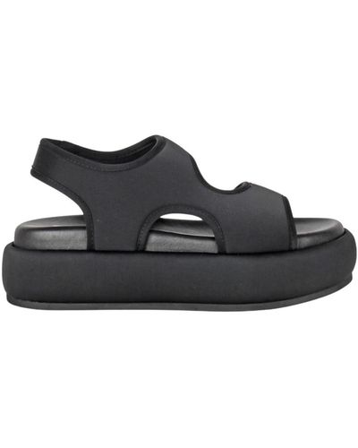 Strategia Flat Sandals - Black