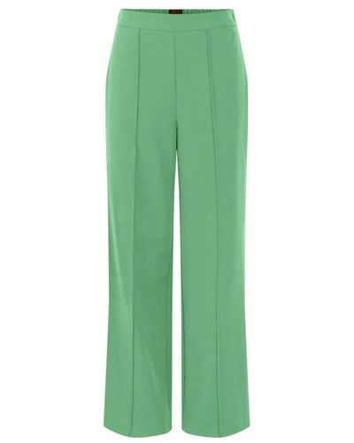 Pieces Wide Pants - Green