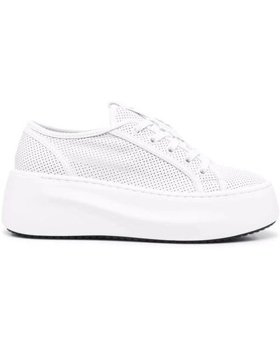 Vic Matié Sneakers bianche casual chiuse piatte - Bianco