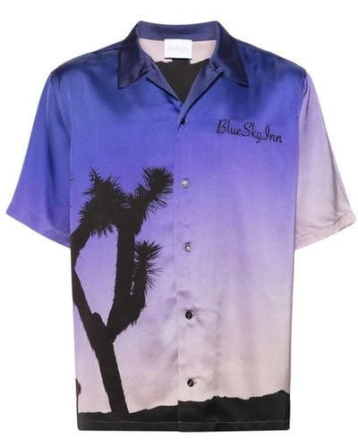 BLUE SKY INN Short Sleeve Shirts - Purple