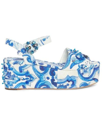 Dolce & Gabbana Flat sandali - Blu