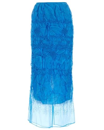 Cecilie Bahnsen Skirts > midi skirts - Bleu