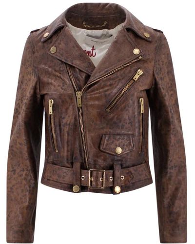 Golden Goose Leather jackets - Marrone