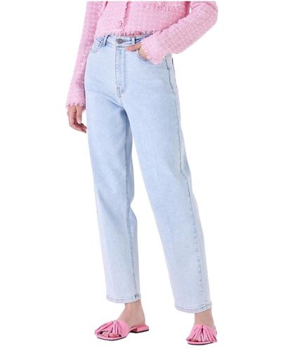 Silvian Heach Straight jeans mit hoher taille - Blau