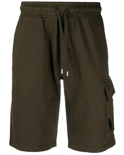 C.P. Company Shorts in felpa leggera verde