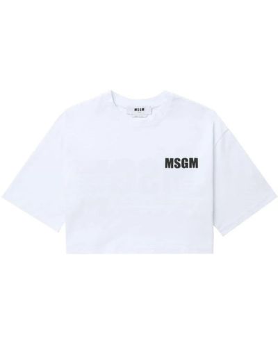 MSGM Logo piccolo t-shirt 01 - Weiß