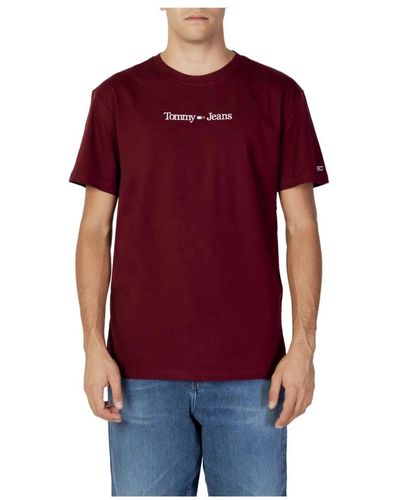 Tommy Hilfiger Tommy hilfiger jeans men's t-shirt - Rosso