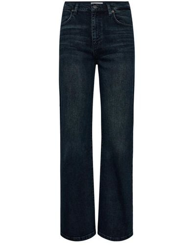 co'couture Gebrauchte denim straight-leg jeans - Blau