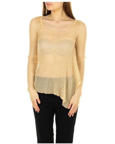 Circus Hotel Round-Neck Knitwear - Natural