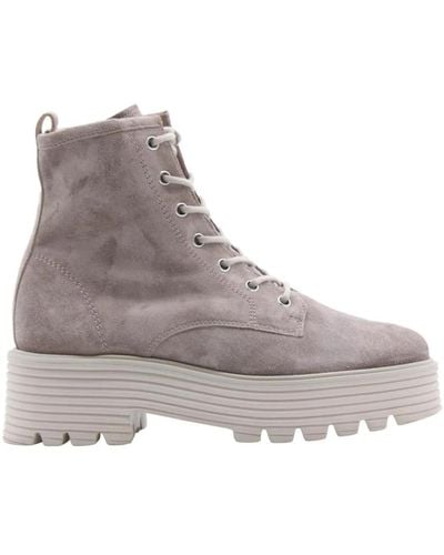 Paul Green Lace-Up Boots - Grey