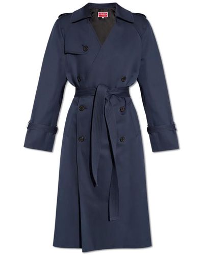 KENZO Coats > trench coats - Bleu