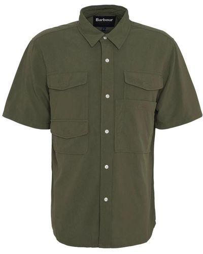 Barbour Short Sleeve Shirts - Green