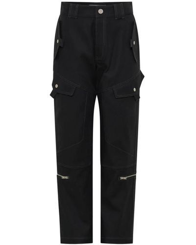 Dion Lee Tapered Trousers - Black