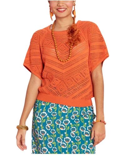 ANTOINE & LILI Knitwear > round-neck knitwear - Orange