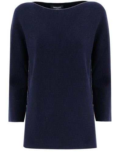 Fabiana Filippi Knitwear > round-neck knitwear - Bleu